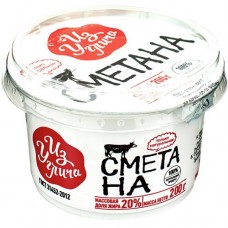 Сметана ИЗ УГЛИЧА 20%, 200г в магазинах Авоська