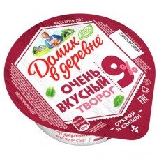 Творог ДОМИК В ДЕРЕВНЕ 9%, 150г в магазинах Авоська