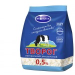 Творог ЭКОМИЛК рассыпчатый, пакет,  0.5%, 350г