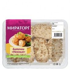Биточки куриные МИРАТОРГ нежные, 380г в магазинах Авоська