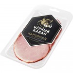 Карбонад деликатес ЧЕРНЫЙ КАБАН копчено-вареный, нарезка, 120г