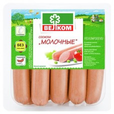Сосиски ВЕЛКОМ молочные, 450г в магазинах Авоська