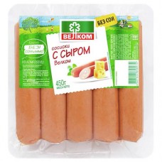 Сосиски ВЕЛКОМ с сыром, 450г в магазинах Авоська