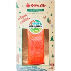 Форель карельская слабосоленая МЕРИДИАН филе-кусок, 150г в магазинах Авоська