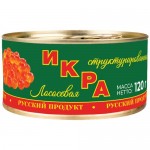 Икра лососевая БАЛТИЙСКИЙ БЕРЕГ структурированная, ж/б, 120г