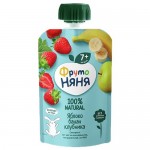 Десерт Фруто Няня Яблоко, банан, клубника дой-пак 90г Десерт Фруто Няня Яблоко, банан, клубника дой-пак 90г