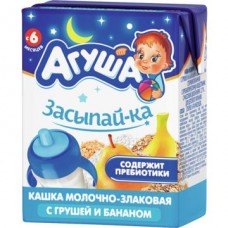 Каша АГУША Засыпайка злаки, груша, банан, 2.7%, 0.2л в магазинах Авоська