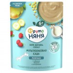 Каша Фруто Няня Мультизлаковая яблоко банан земляника, 200г