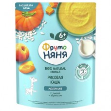 Каша ФРУТО НЯНЯ рисовая, молочная, тыква - абрикос, 200г в магазинах Авоська
