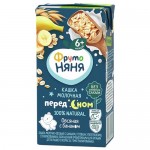 Кашка ФРУТО НЯНЯ молочная, овсяная, банан, 0.2л