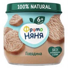 Мясное Пюре Фруто Няня говядина, 80г в магазинах Авоська