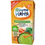 Овощной крем-суп Фруто Няня из капусты брокколи цветной капусты и моркови, 200г