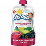Пюре АГУША из яблока ежевики и малины, 90г Пюре АГУША из яблока ежевики и малины, 90г