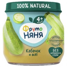 Пюре Фруто Няня кабачок, 80г в магазинах Авоська