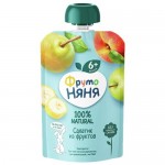 Пюре ФРУТО НЯНЯ салатик из фруктов, 90г