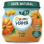Пюре ФРУТО НЯНЯ тыква, 80г