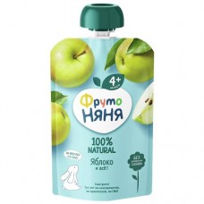 Пюре Фруто Няня яблоко, 90г в магазинах Авоська