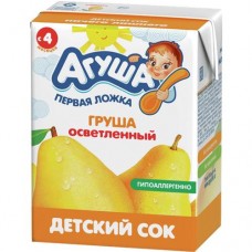 Сок АГУША груша осв., 0.2л в магазинах Авоська