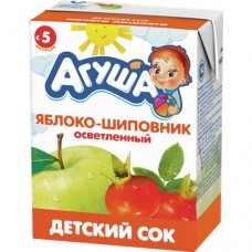 Сок Агуша Яблоко - Шиповник, 0.2л в магазинах Авоська