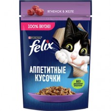 Корм для кошек ФЕЛИКС ягненок, 75г в магазинах Авоська
