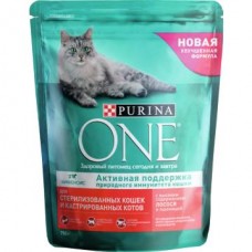 Корм для кошек ПУРИНА ВАН для стерильных кошек Лосось и Пшеница, 750г в магазинах Авоська