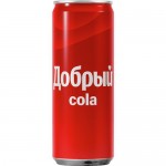 Напиток ДОБРЫЙ Кола, ж/б, 0.33л
