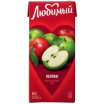Напиток ЛЮБИМЫЙ яблоко, осветленный, 1.93л