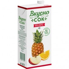 Напиток сокосодержащий ВКУСНО СОК мультифруктовый, 0.95л в магазинах Авоська