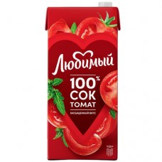 Сок ЛЮБИМЫЙ томат, с сахаром и солью, 1.93л в магазинах Авоська