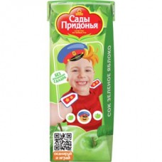 Сок САДЫ ПРИДОНЬЯ из зеленых яблок, 0.2л в магазинах Авоська