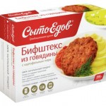 Бифштекс СЫТОЕДОВ говяжий, с картофельным пюре, 350г