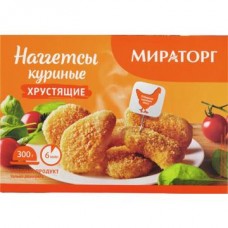 Наггетсы МИРАТОРГ куриные хрустящие, 300г в магазинах Авоська