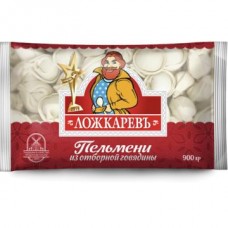 Пельмени ЛОЖКАРЕВЪ из отборной говядины, 900г в магазинах Авоська