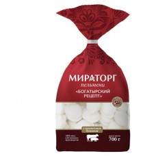 Пельмени МИРАТОРГ Богатырский рецепт, 700г в магазинах Авоська