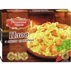 Плов РОССИЙСКАЯ КОРОНА с мясом цыпленка, 300г в магазинах Авоська