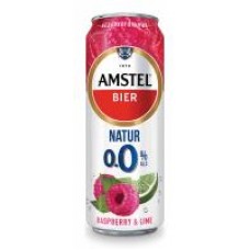 Пивной напиток Amstel Малина-лайм, безалкогольный, 0,43 л в магазинах Дикси