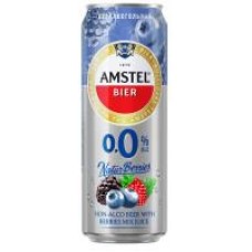 Пивной напиток Amstel Natur Ягодный микс, безалкогольный, 0,43 л в магазинах Дикси
