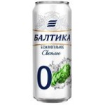 Пиво безалкогольное Балтика №0, 0,5%, 0,45 л