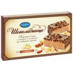 Торт вафельный Коломенский Шоколадница, с арахисом, 400 г