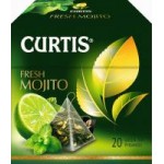 Чай Curtis Fresh Mojito зеленый мохито в пирамидках, 20 шт