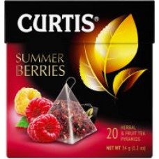 Чай Curtis Summer Berries Каркадэ в пирамидках, 34 г в магазинах Дикси