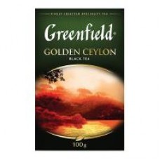 Чай Greenfield Golden Ceylon цейлонский черный крупнолистовой, 100 г в магазинах Дикси