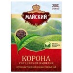 Чай Майский Корона Российской Империи черный листовой, 200 г