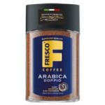 Кофе Fresco Arabica Doppio растворимый сублимированный с добавлением натурального молотого, 100 г