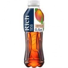 Чёрный чай Rich tea со вкусом Персика, 0,5 л в магазинах Дикси