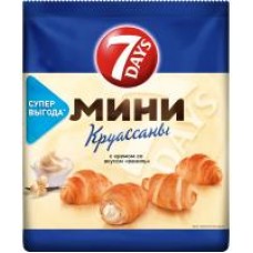 Круассаны 7 Days мини с кремом ваниль, 300 г в магазинах Дикси