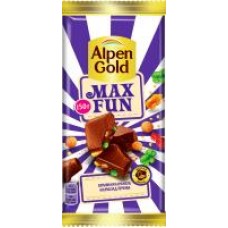 Шоколад Alpen Gold Max Fun с взрывной карамелью, 160 г в магазинах Дикси