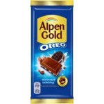 Шоколад Alpen Gold молочный с печеньем Oreo, 95 г Шоколад Alpen Gold молочный с печеньем Oreo, 95 г
