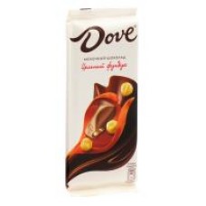 Шоколад Dove молочный с цельным фундуком, 90 г в магазинах Дикси