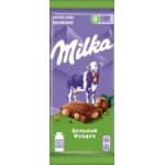 Шоколад Milka молочный с цельным фундуком, 90 г Шоколад Milka молочный с цельным фундуком, 90 г